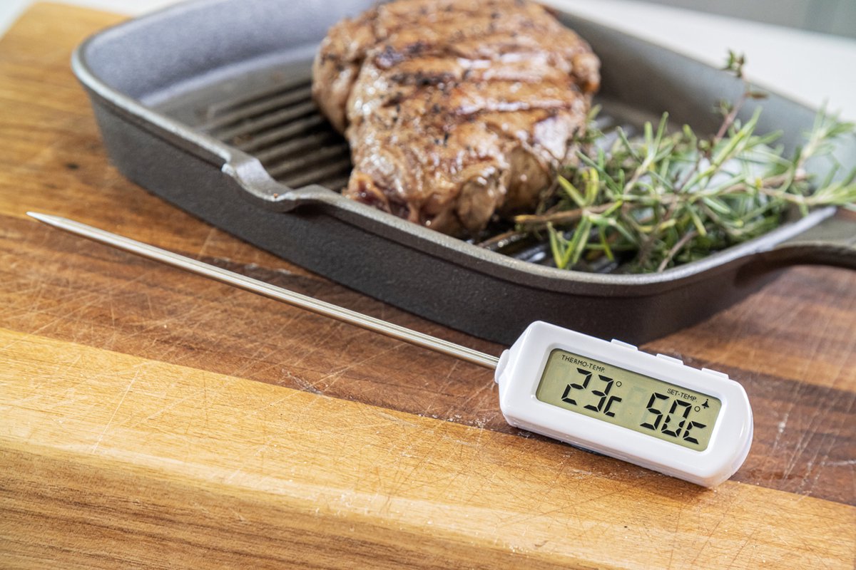 KitchenCraft Kookthermometer Sonde en Digitale Timer — cadeau in Kookcadeaus - foto 2