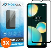 Mobigear Screenprotector geschikt voor Wiko View 4 Lite Glazen | Mobigear Premium Screenprotector - Case Friendly - Zwart (3-Pack)