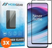 Mobigear - Screenprotector geschikt voor OnePlus Nord CE Glazen | Mobigear Premium Screenprotector - Case Friendly - Zwart (3-Pack)