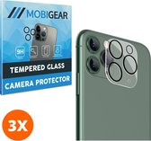 Mobigear Screenprotector geschikt voor Apple iPhone 11 Pro Glazen | Mobigear Camera Lens Protector - Case Friendly (3-Pack)