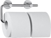 Wagner-EWAR toiletrolhouder voor 2 rollen AC252 van RVS geschikt voor opbouw