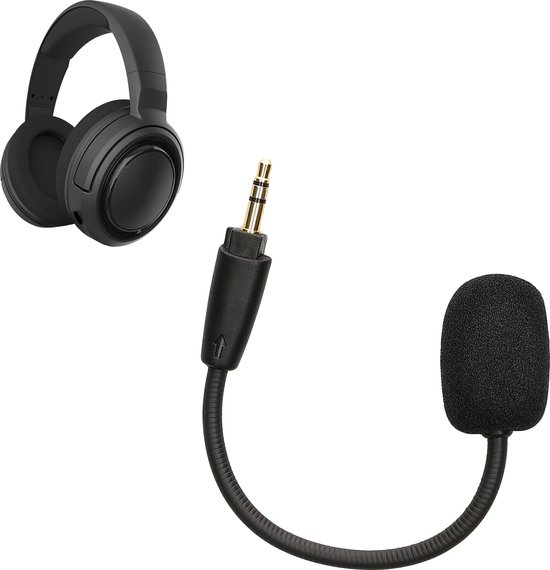 Foto: Kwmobile microfoon voor gaming headset geschikt voor corsair hs35 hs45 10 cm in zwart