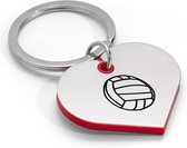 Akyol - volleybal sleutelhanger hartvorm - Volleybal - beste volleybal speler - gegraveerde sleutelhanger - cadeau - gepersonaliseerd - volleybal - volleyballers - sport - sleutelhanger met naam