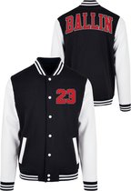 Mister Tee - Ballin 23 College jacket - M - Zwart/Wit