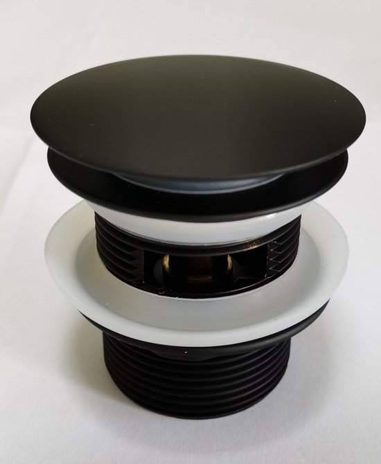 Click waste en Overloop voor Vrijstaande Baden - Mat Zwart | bol