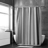 Rideau de douche en tissu gris, conception imperméable à l'eau et  polyester, séchage rapide, ourlet lesté, ensemble de rideaux de douche pour  salle de bain, durable et lavable avec 1