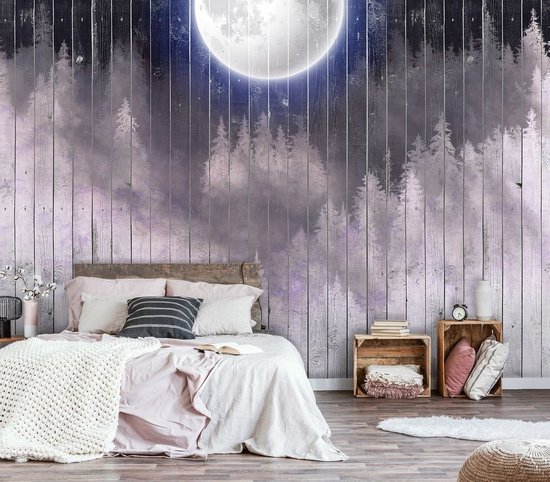 Fotobehang Volle Maan boven het Water | Uniek Design