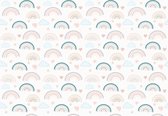 Fotobehang - Vlies Behang - Regenbogen in Pastelkleuren - 254 x 184 cm