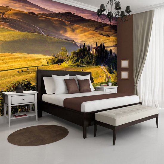 Vert | Photomural jaune, revêtement mural