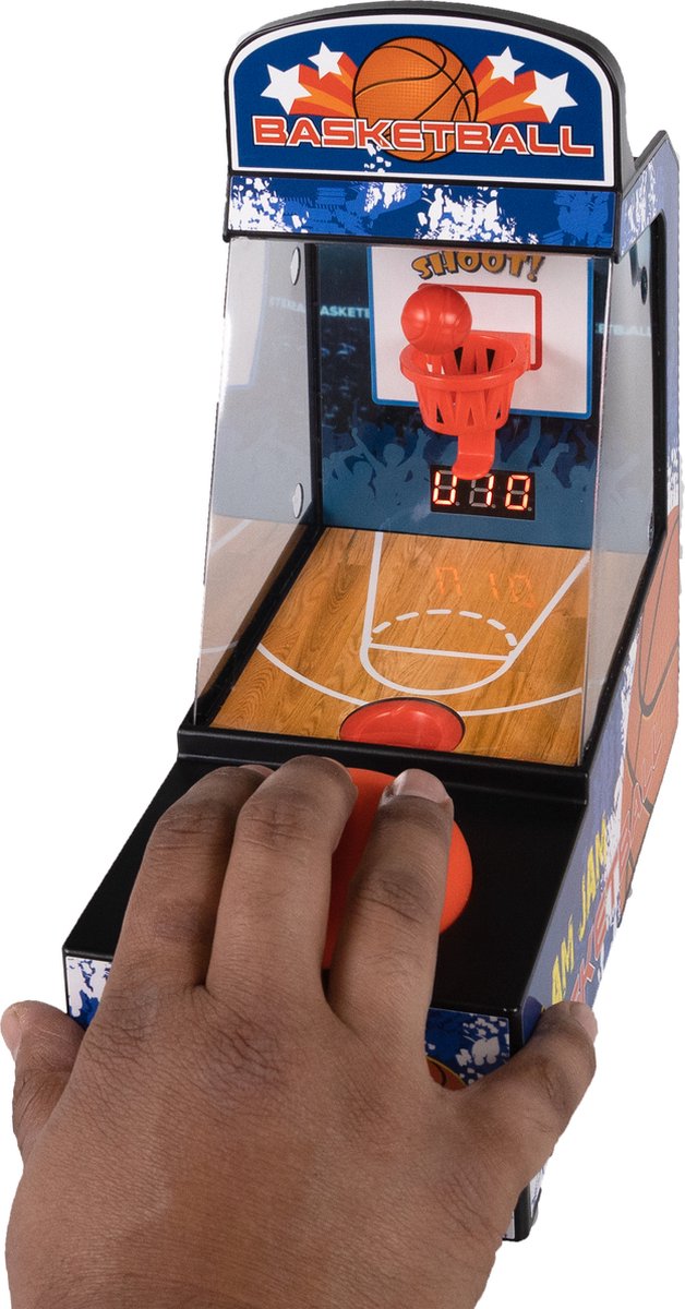 Silvergear Mini Arcade Console - Basketbal Spel - Arcade Kast - Blauw