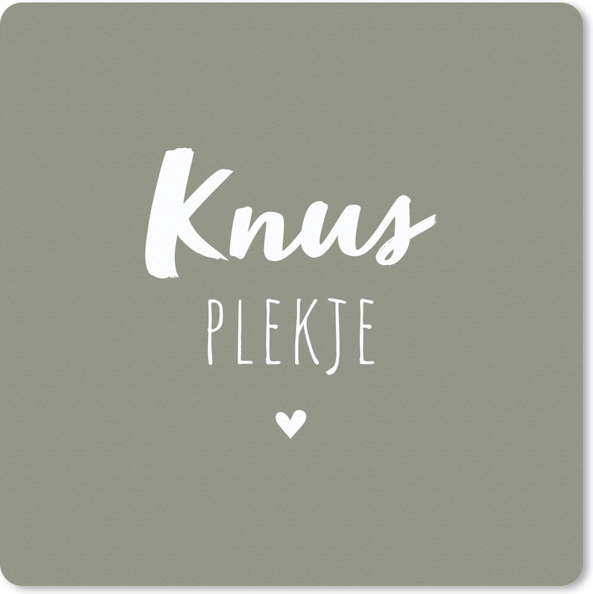 Muismat 20x20 cm - Mousepad Spreuken - Knus plekje - Tekst - Zomer - Muismatten