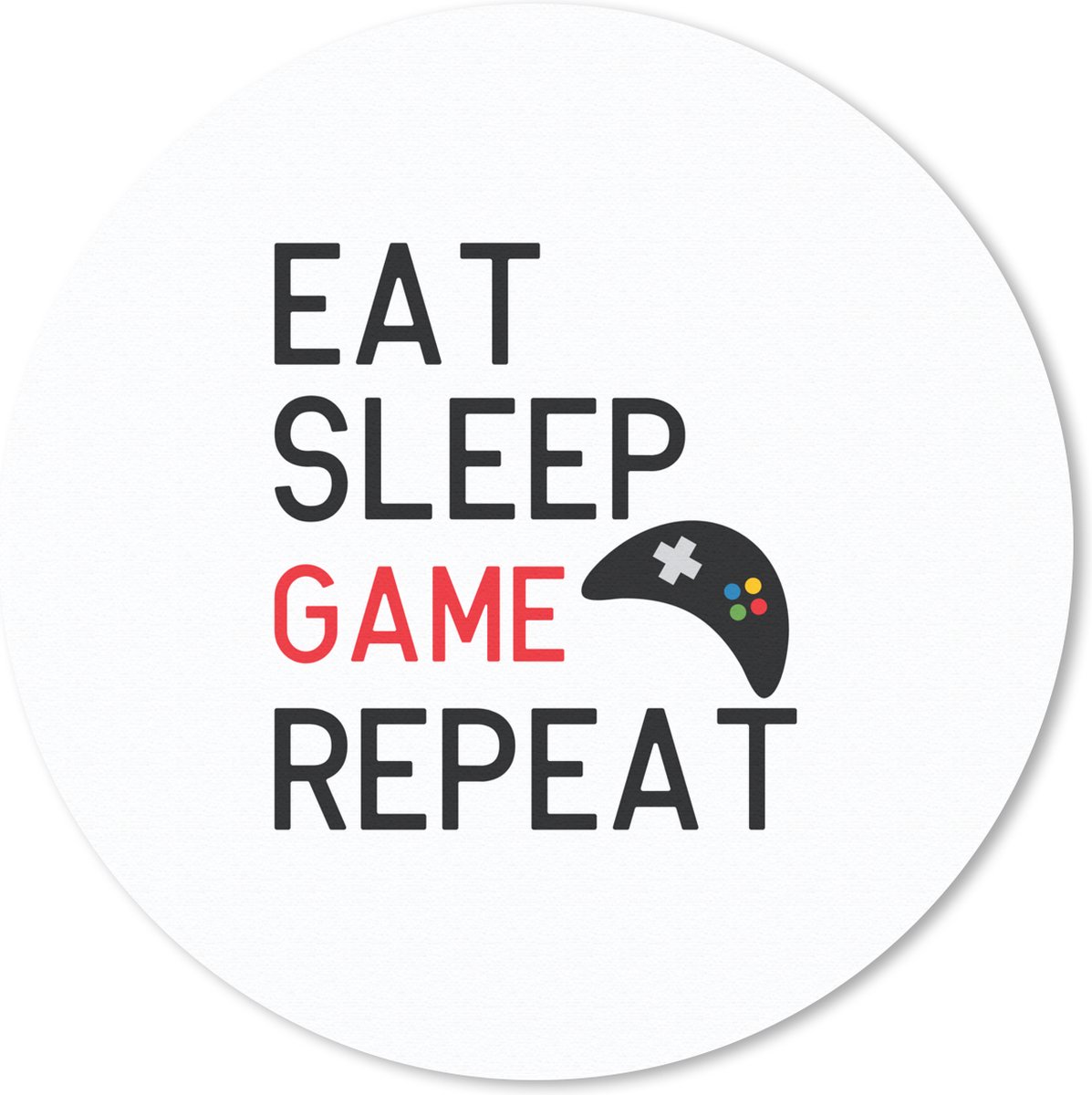 Gaming Muismat - Mousepad - 40x40 cm - Gaming - Game - Quote - Geschikt voor Gaming Muis en Gaming PC set
