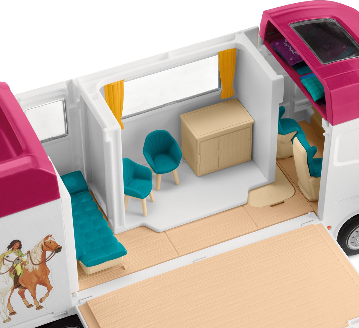 schleich HORSE CLUB - Paardenvrachtwagen - Paarden Speelgoed - 227 onderdelen - 42619 — afbeelding 11