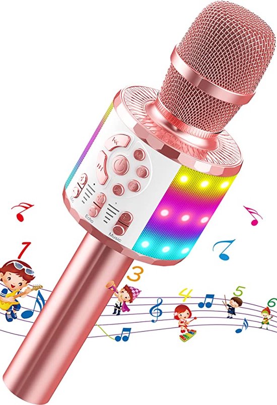 kinder microfoon / microfoon kinderen, speelgoed voor jongens en meisjes vanaf 4... | bol.com