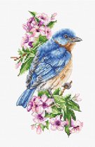Luca-S Blue Bird on the Branch borduren (pakket) B1198