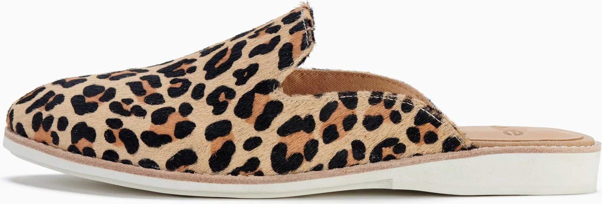 Rollie | Dames | Muiltje | Derby Mule Camel Leopard | Maat 40
