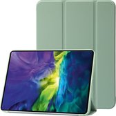 Mobigear Tablethoes geschikt voor Apple iPad 10 (2022) Hoes | Mobigear Tri-Fold Gel Bookcase - Groen
