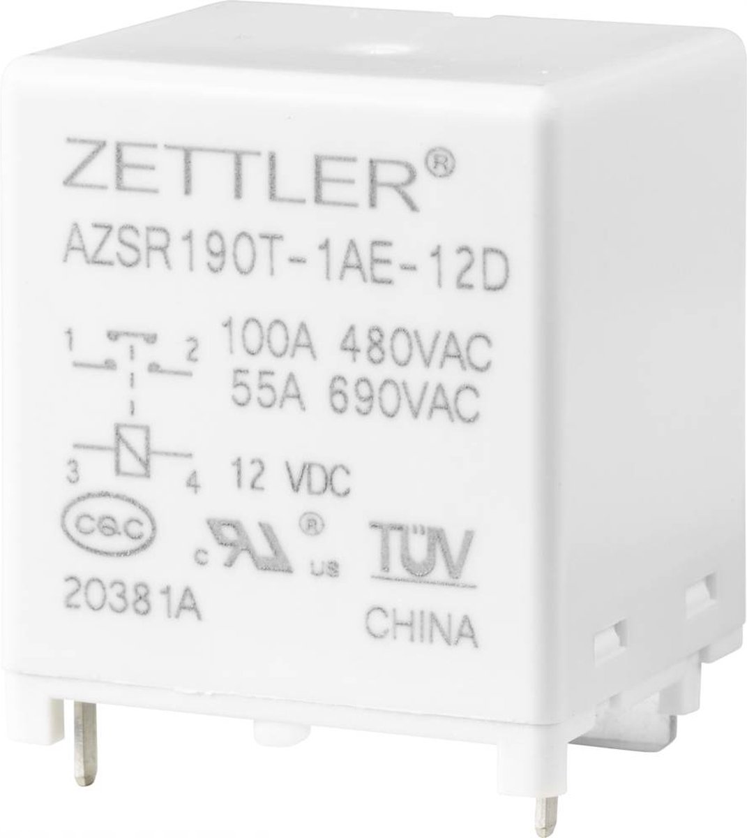Zettler Electronics Zettler electronics Powerrelais 12 V/DC 100 A 1x NO 1 stuk(s)