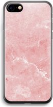 Case Company® - Hoesje geschikt voor iPhone 7 hoesje - Roze marmer - Soft Cover Telefoonhoesje - Bescherming aan alle Kanten en Schermrand