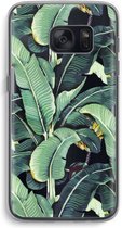 Case Company® - Hoesje geschikt voor Samsung Galaxy S7 hoesje - Bananenbladeren - Soft Cover Telefoonhoesje - Bescherming aan alle Kanten en Schermrand