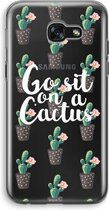 Case Company® - Hoesje geschikt voor Samsung Galaxy A5 (2017) hoesje - Cactus quote - Soft Cover Telefoonhoesje - Bescherming aan alle Kanten en Schermrand