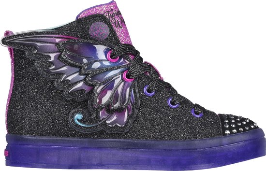 Foto: Skechers twi lites 2 0 twinkle wishe meisjes sneakers zwart multicolour maat 28