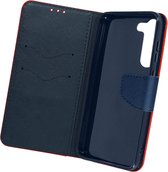 Wallet Case geschikt voor Samsung Galaxy S23 Stand-Functiesfunctie Rood