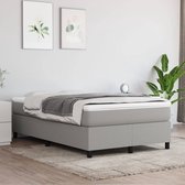 vidaXL Boxspring Cadre Tissu Gris clair 120 x 200 cm