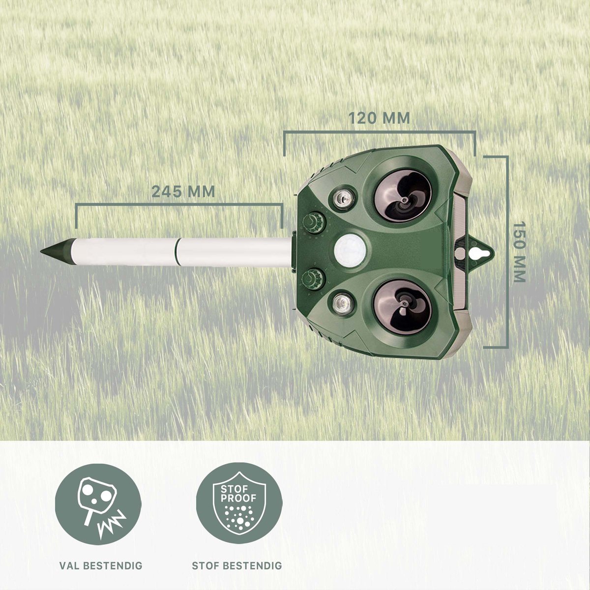 Bol.com Ultrasone Dierenverjager - Kattenverjager - Marterverjager auto - Muizenverjager - Ultrasone verjager - Steenmarter - Ka... aanbieding