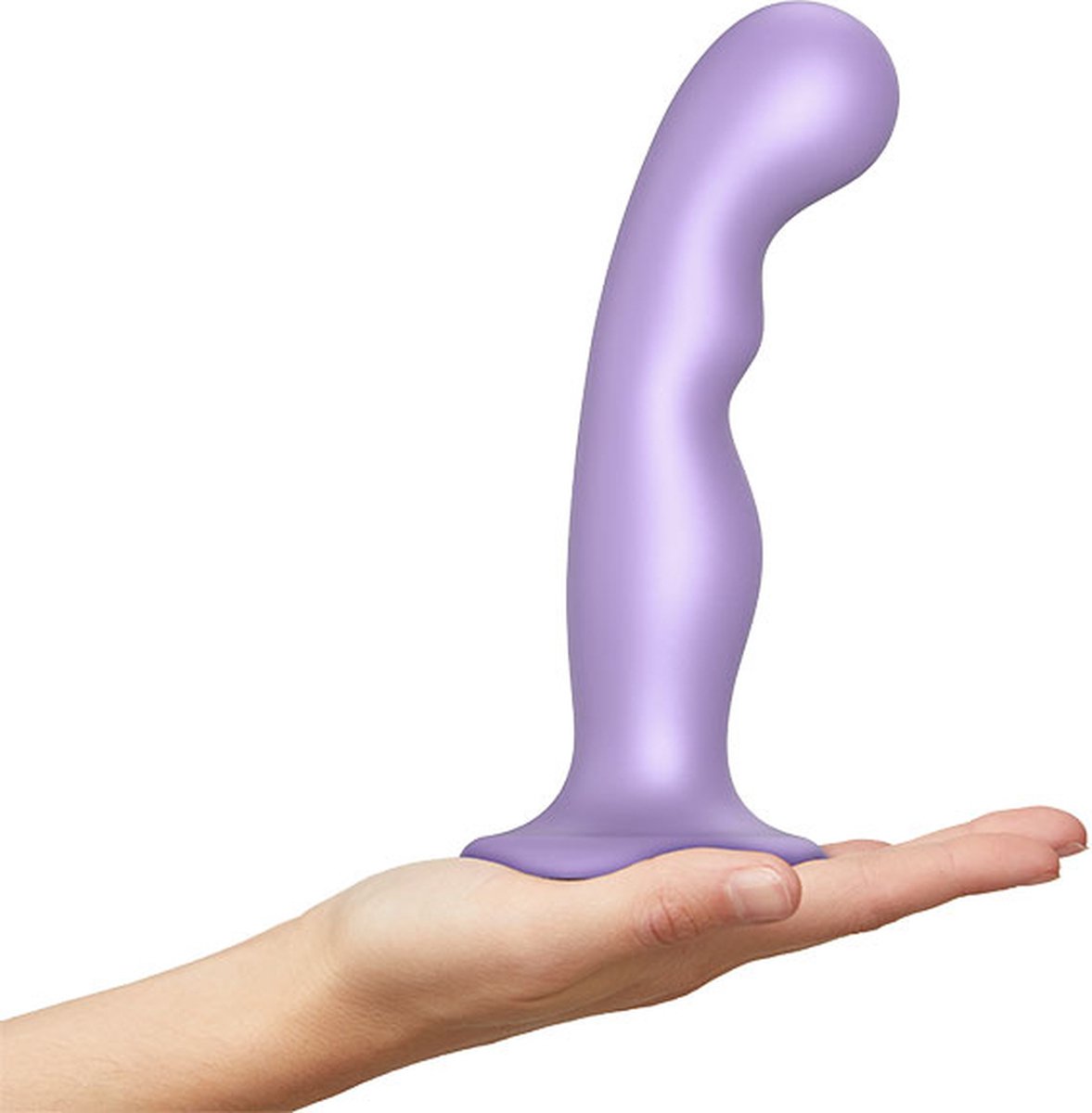 Goedkoopste Strap-On-Me - G-spot En P-spot Dildo - Metallic Lila - Maat L