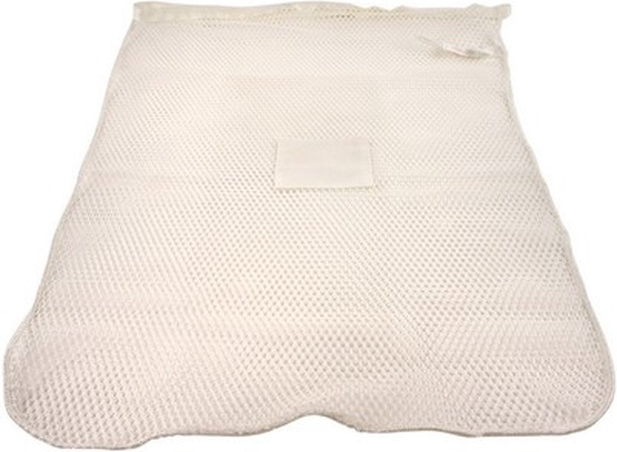 Goedkoopste Premium wasnet 60x90 cm - Met knoopsluiting - Wit