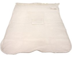 Premium wasnet 60x90 cm - Met knoopsluiting - Wit