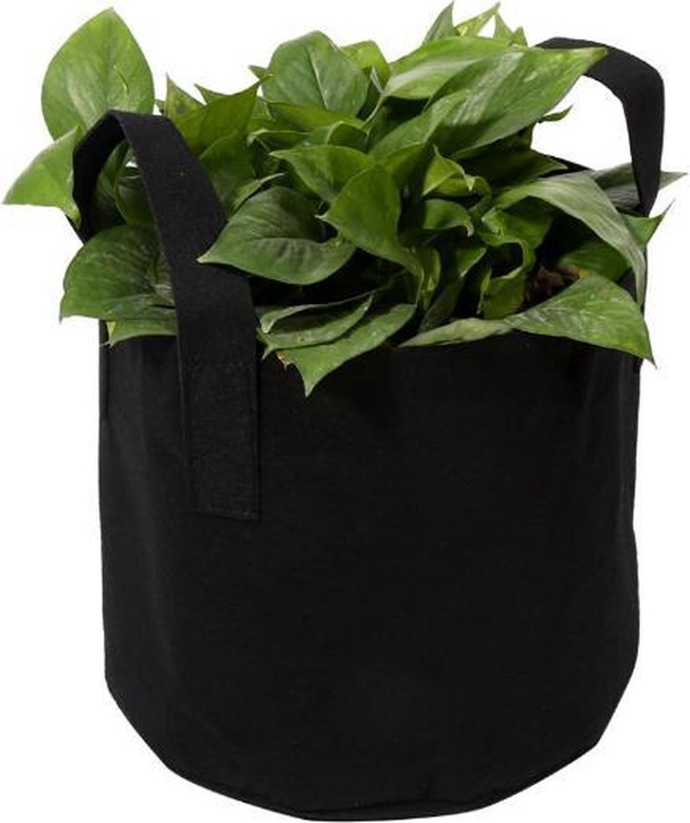 CHPN - Kweekzak - Kweekzak voor Aardappelen, Wortels & Tomaten - Groeizak - Plantenzak - Moestuin - Moestuinzak - Groenten Zelf Kweken - Kweekpot/Kweekbak - Stekpotje - Kweekkasje - Plantenhouder - Zwart