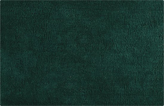 MSV Tapis de salle de bain/tapis de bain - pour le sol - vert foncé - 40 x 60 cm - polyester/coton