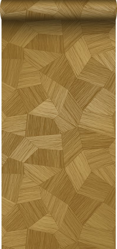 Origin Wallcoverings eco-texture vliesbehang grafisch 3D motief warm goud - 347953 - 0.53 x 10.05 m