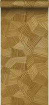 Origin Wallcoverings eco-texture vliesbehangpapier grafisch 3D motief warm goud - 347953 - 0.53 x 10.05 m