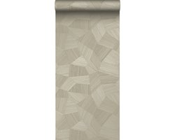Origin Wallcoverings eco-texture vliesbehang grafisch 3D motief zand beige - 347819 - 0.53 x 10.05 m