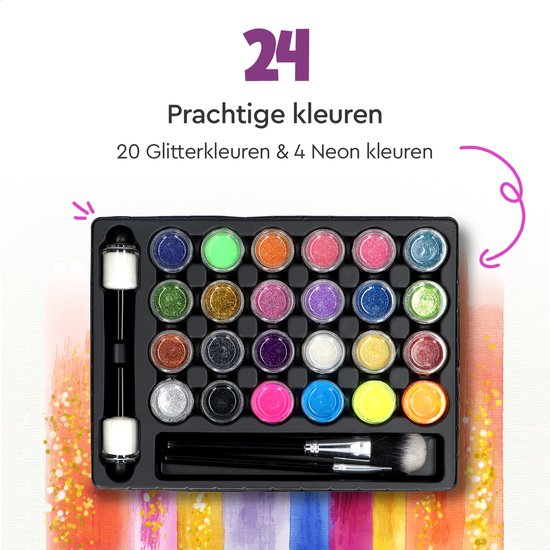 Glitter Tattoo Set Kinderen Sjablonen