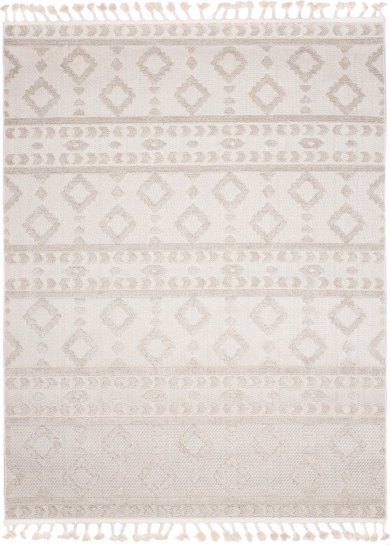 Tapiso Petra Tapis Tapis en Bois Tapis de Salon Taille - 160x220