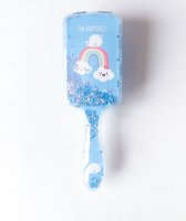 DreamGlow Magische Kinderborstel: Haarborstel met Glitters - Haaraccessoires voor Kinderen - Haarborstel Meisje - Haarborstel Jongen - Cadeau Idee - Blauw/Blauw