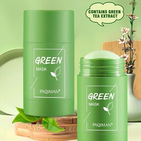 PAQIMAN® Green Mask Stick Gezicht Schoon Masker Groene Thee