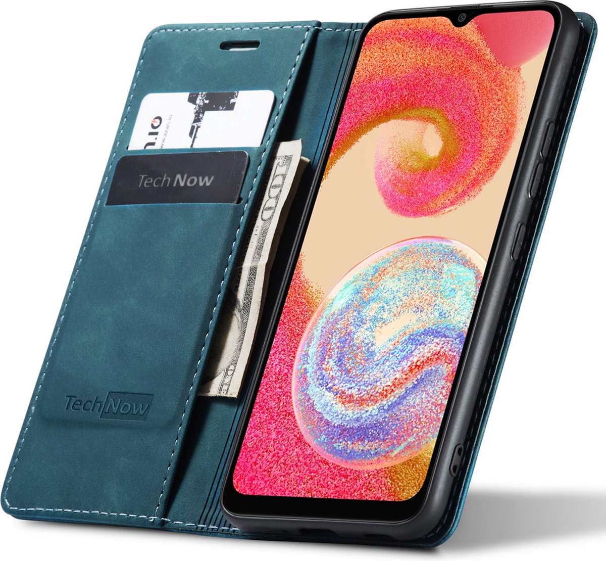 Hoesje geschikt voor Samsung Galaxy A04e - Book Case Leer Slimline Blauw