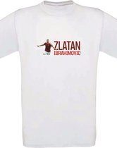 Zlatan Ibrahimovic- Kinder shirt met tekst- Kinder T-Shirt - wit - Maat 86/92 - T-Shirt leeftijd 1 tot 2 jaar - Grappige teksten - Cadeau - Shirt cadeau - Voetbal tekst- verjaardag -