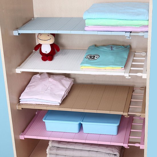 Étagère De Placard Extensible Otufan – Organisez Vos Armoires Sans Effort ! Ajustable 37-48 Cm, Ultra Résistante (55 Kg)