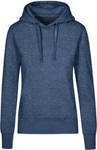 Women's Hoodie Sweater met capuchon Heather Navy - 3XL