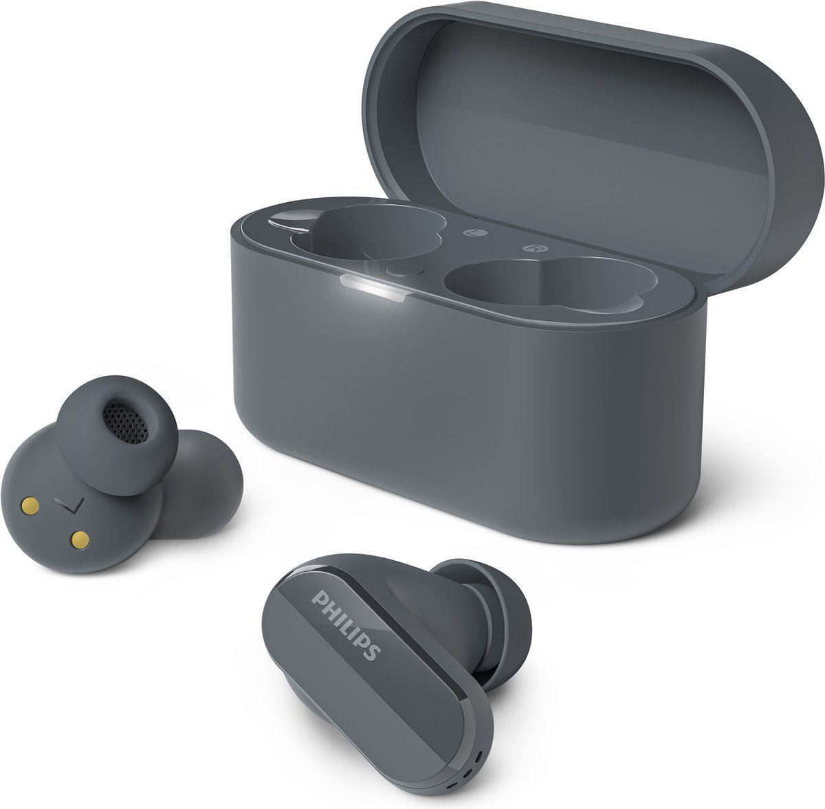 Philips TAT3508 True Wireless draadloze oordopjes / in-ear oortjes met Noise Cancelling - Draadloos via Bluetooth en IPX4 zweet- en waterbestendig Zwart