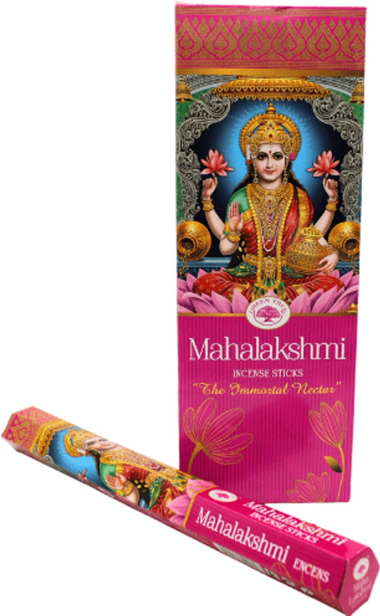 Green Tree Candle Wierook - Green Tree - Mahalakshmi Incense - 6 pack Multicolor