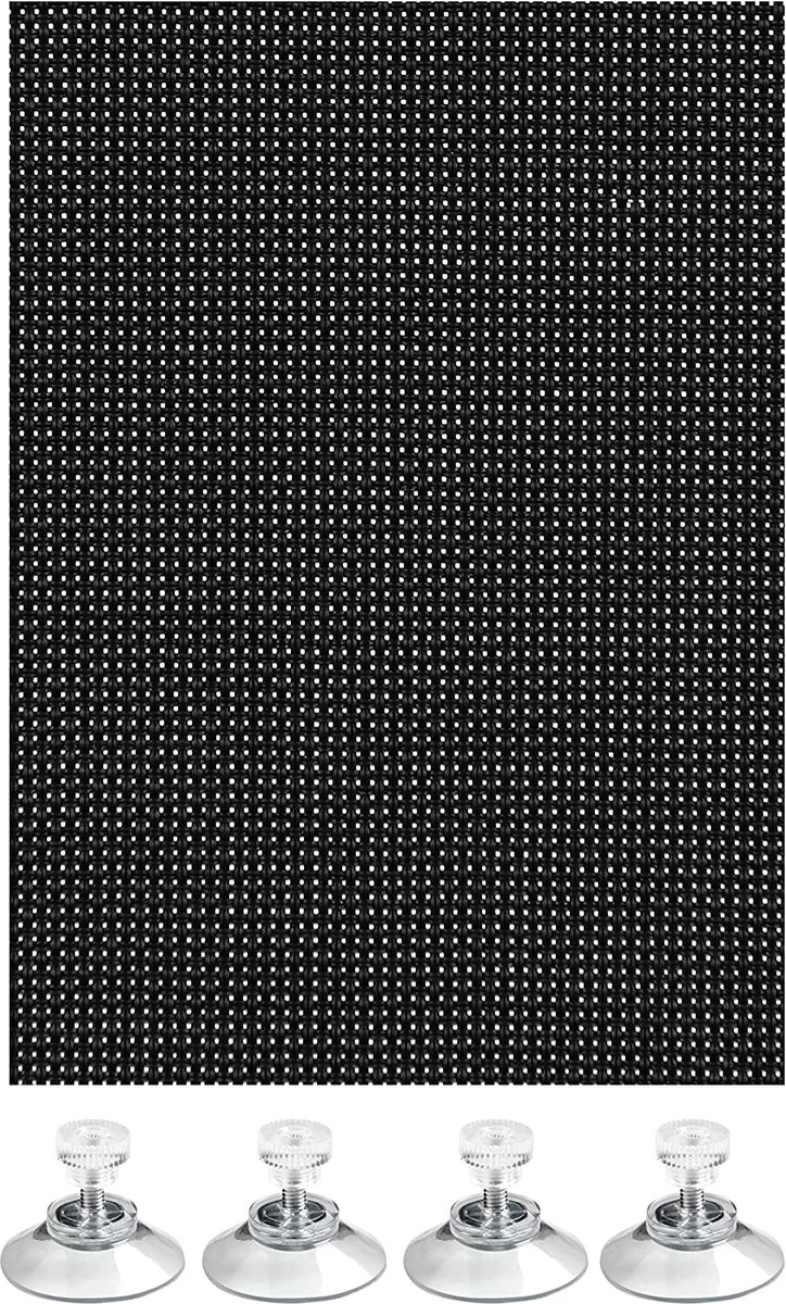 Veelzijdige zonwering, zwart, 100 x 200 cm