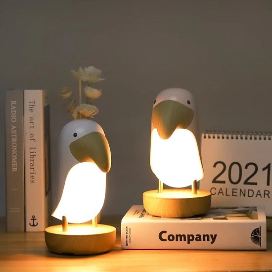 Veilleuse LED décorative en bois nature pour chambre enfant bébé