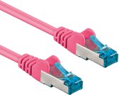 S/FTP CAT6a 10 Gigabit netwerkkabel / roze - LSZH - 5 meter